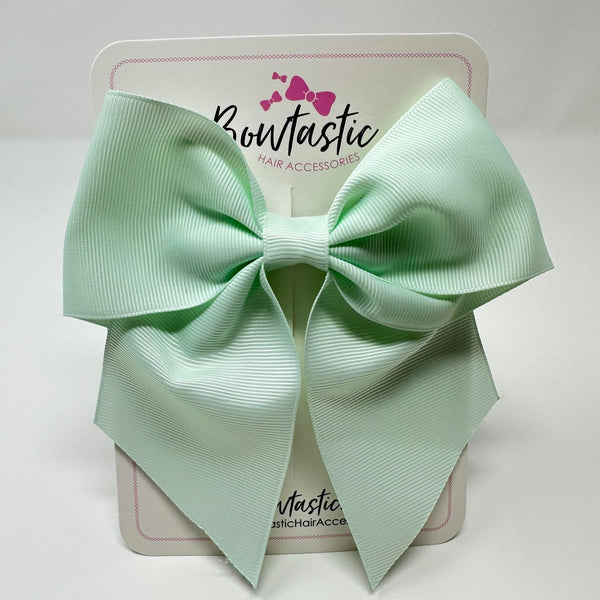 5 Inch Cheer Bow - Ice Mint