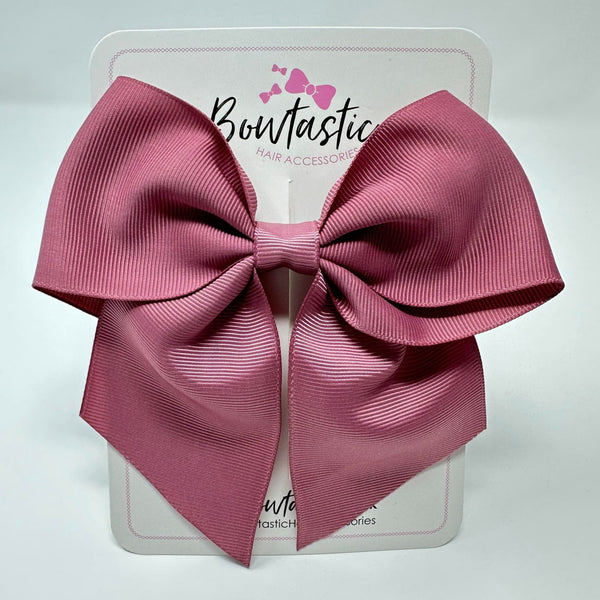 5 Inch Cheer Bow - Rosy Mauve