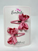 2 Inch Bow Snap Clip - Wild Rose - 2 Pack