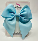 5 Inch Cheer Bow - Light Blue