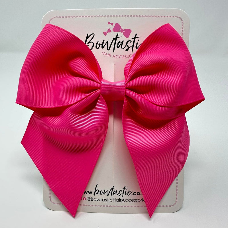 5 Inch Cheer Bow - Hot Pink