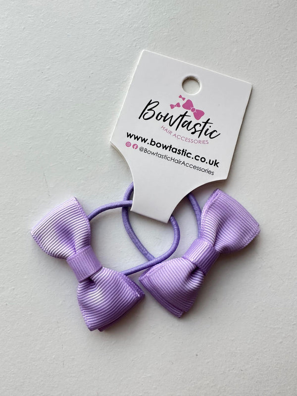 1.75 Inch Bow Thin Elastic - Light Orchid - 2 Pack