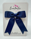 3.5 Inch Tail Bow Thin Elastic - Navy