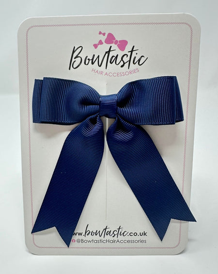 3.5 Inch Tail Bow - Navy