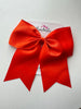 7 Inch Cheer Bow - Autumn Orange