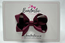 3 Inch Bow - Burgundy
