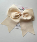 7 Inch Cheer Bow - Cream