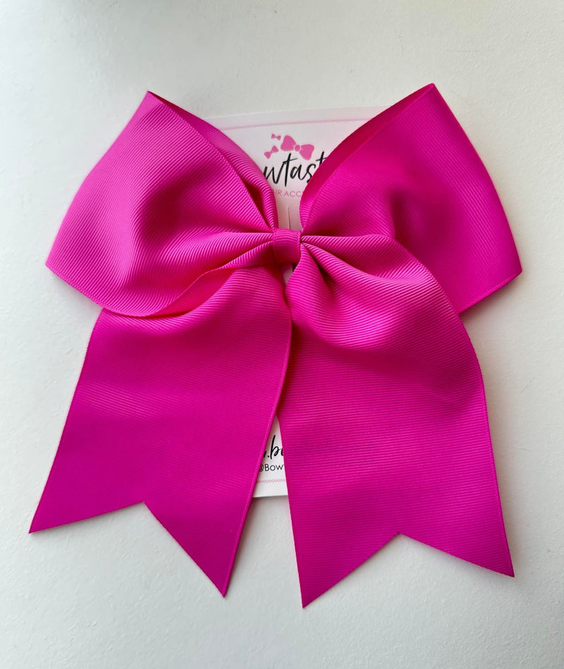 7 Inch Cheer Bow - Garden Rose