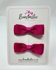 2.75 Inch Flat Bow - Azalea - 2 Pack