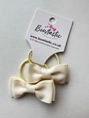 1.75 Inch Bow Thin Elastic - Antique White - 2 Pack