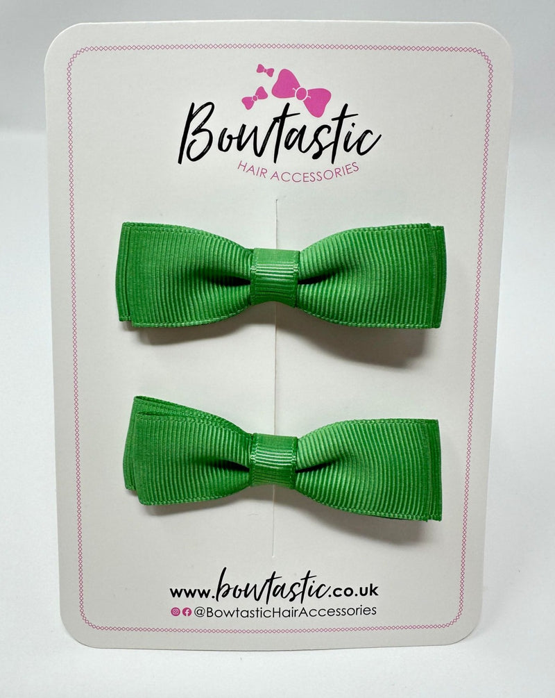 2.75 Inch Flat Bow - Sage Green - 2 Pack