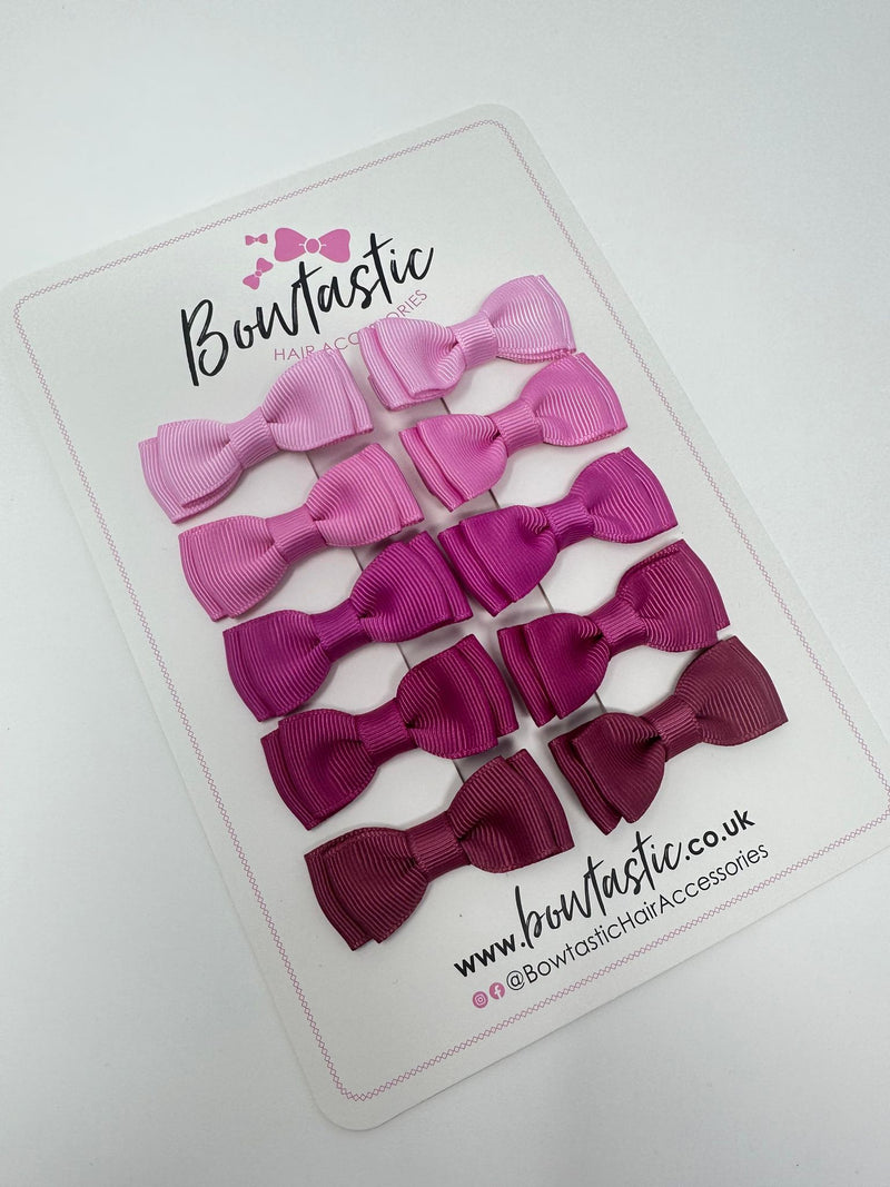 Bow Set - 1.75 Inch - Tulip, Rose Bloom, Garden Rose, Raspberry Rose, Victorian Rose - 10 Pack