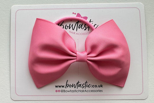 4.5 Inch Tuxedo Bow Bobble - Fantasy Rose