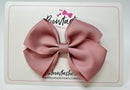 3.5 Inch Flat Bow - Antique Mauve