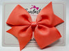 5 Inch Flat Bow - Light Coral