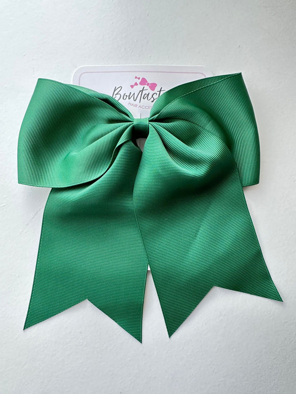 7 Inch Cheer Bow - Forest Green