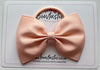4.5 Inch Tuxedo Bow Bobble - Petal Peach
