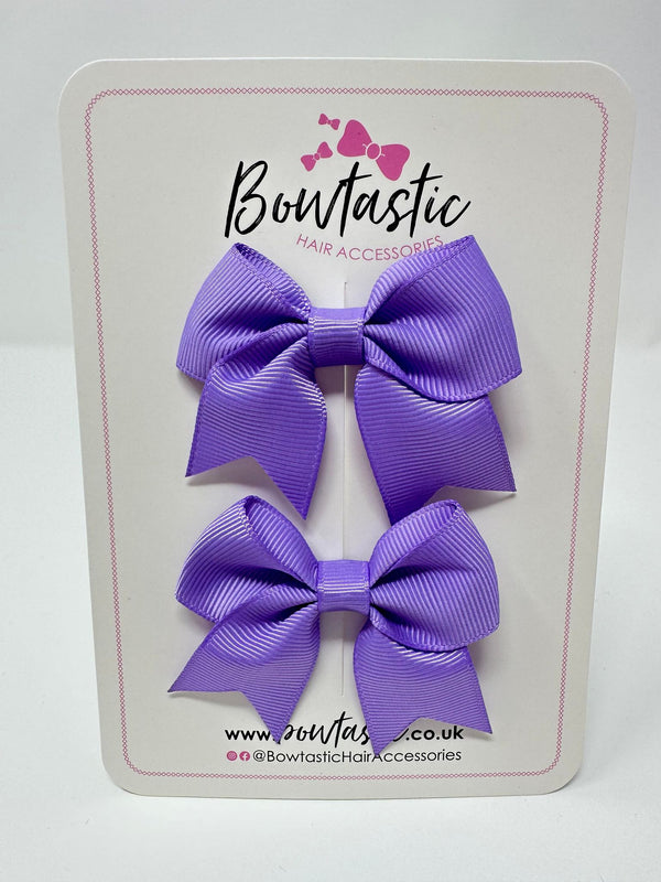 2.5 Inch Tail Bows - Hyacinth - 2 Pack