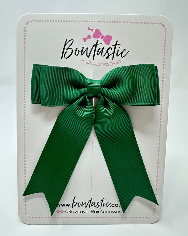 3.5 Inch Tail Bow - Forest Green