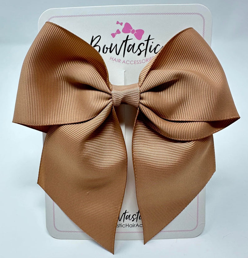 5 Inch Cheer Bow - Natural