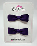 2.75 Inch Flat Bow - Plum - 2 Pack