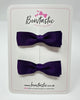 2.75 Inch Flat Bow - Plum - 2 Pack