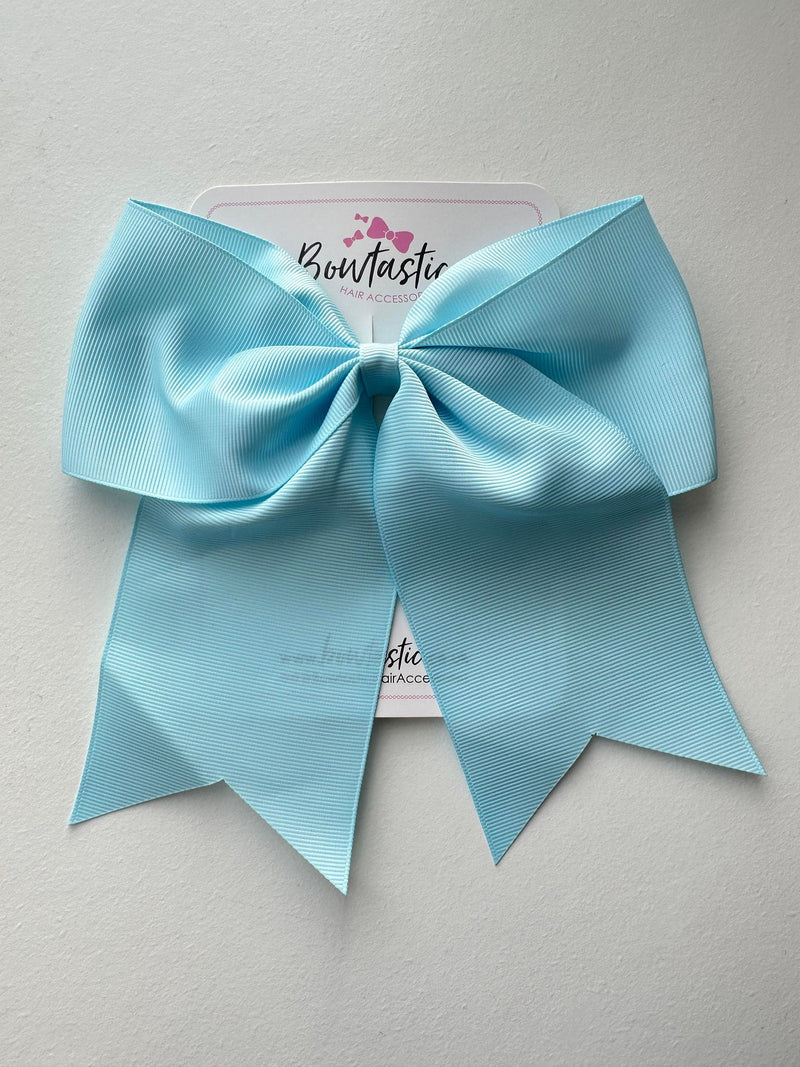 7 Inch Cheer Bow - Light Blue