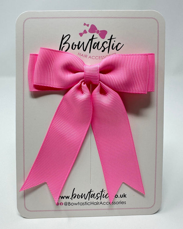 3.5 Inch Tail Bow - Hot Pink