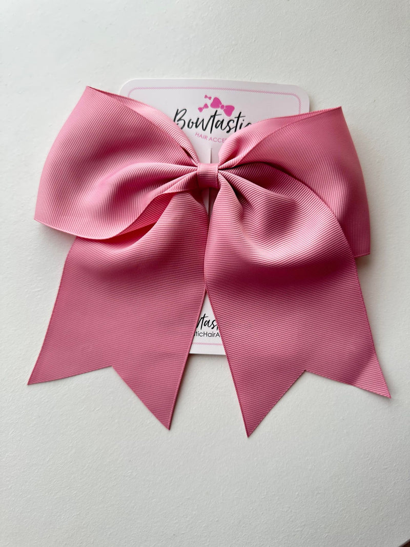 7 Inch Cheer Bow - Quartz