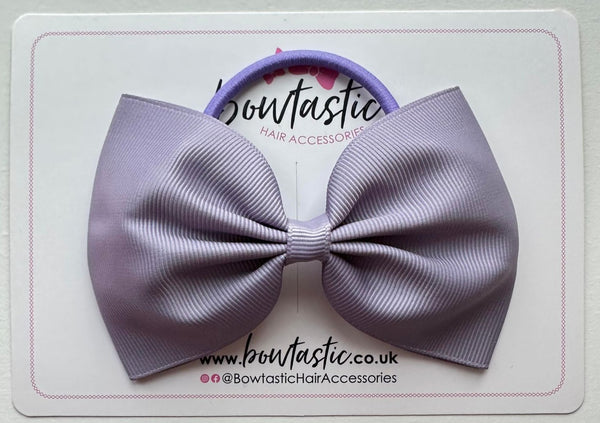 4.5 Inch Tuxedo Bow Bobble - Thistle