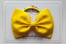 4.5 Inch Tuxedo Bow Bobble - Daffodil