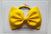4.5 Inch Tuxedo Bow Bobble - Daffodil