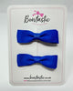 2.75 Inch Flat Bow - Electric Blue - 2 Pack