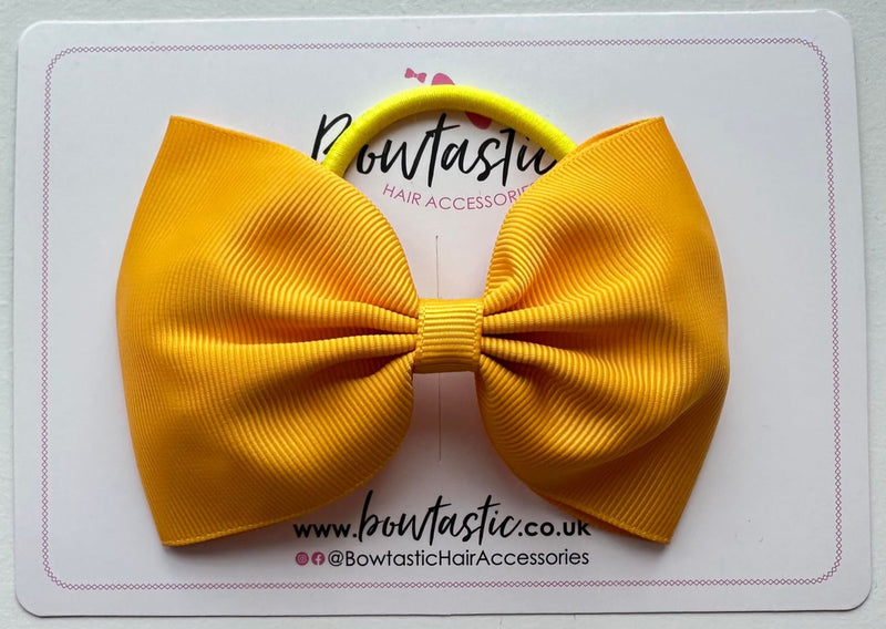 4.5 Inch Tuxedo Bow Bobble - Dandelion