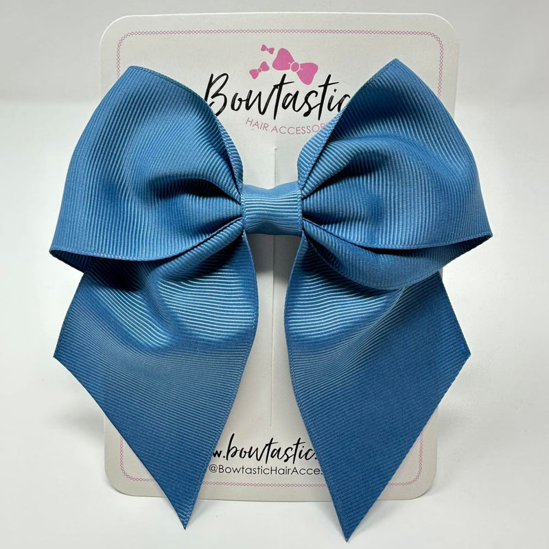 5 Inch Cheer Bow - Antique Blue