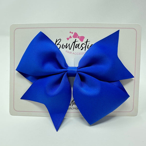 5 Inch Flat Bow - Electric Blue