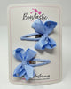 2 Inch Bow Snap Clip - Bluebell - 2 Pack