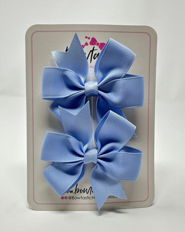 3 Inch Pinwheel Bow - Bluebell - 2 Pack
