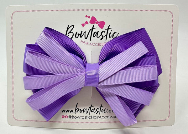 4 Inch Loop Bow - Light Orchid, Hyacinth & Grape