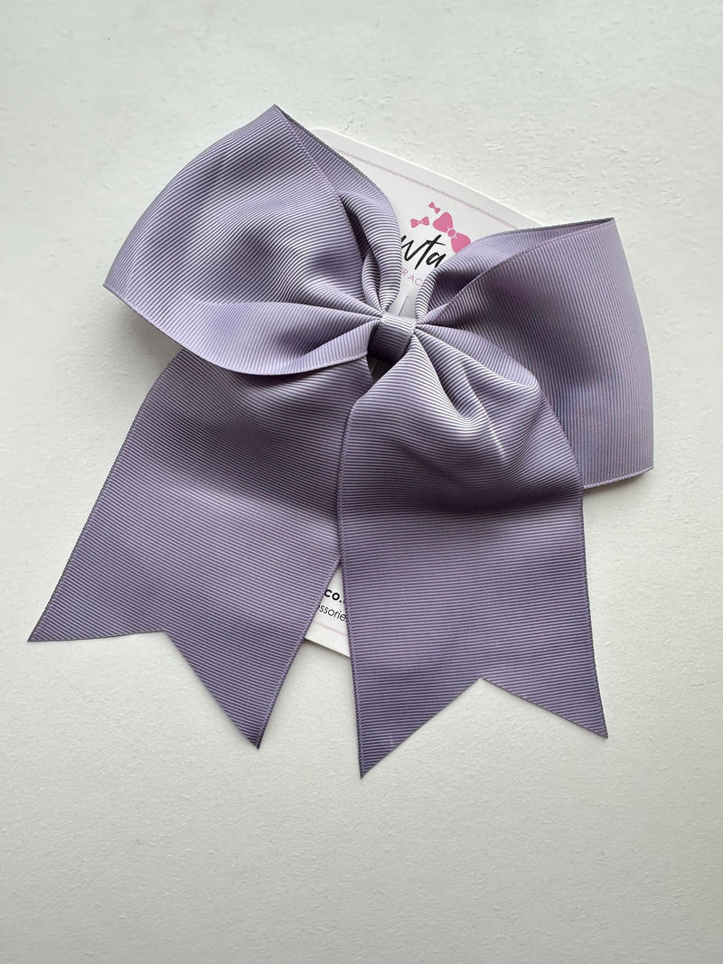 7 Inch Cheer Bow - Thistle