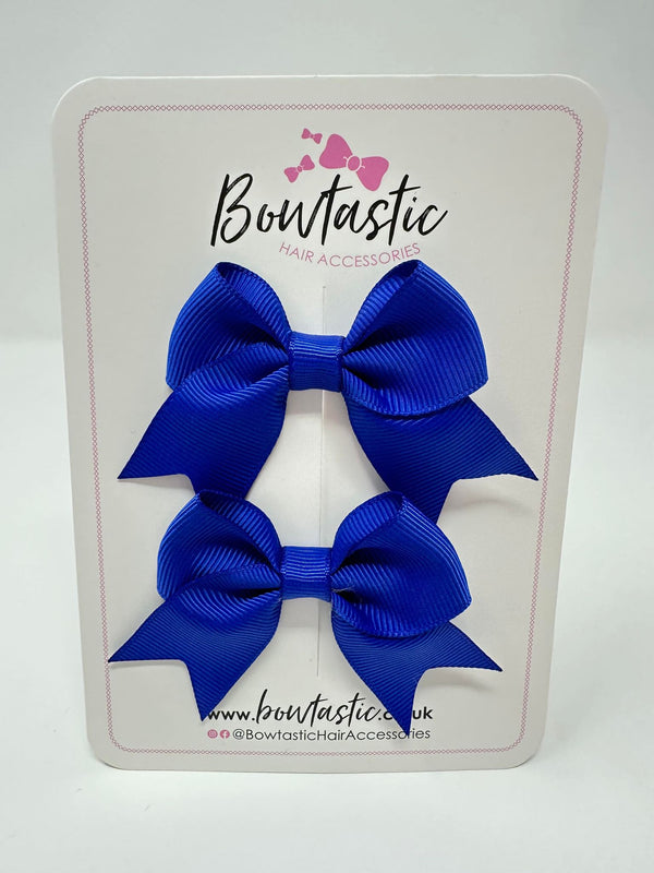 2.5 Inch Tail Bows - Cobalt - 2 Pack