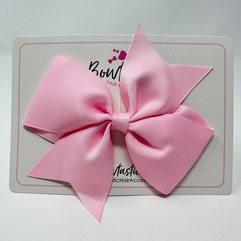 5 Inch Flat Bow - Rose Pink