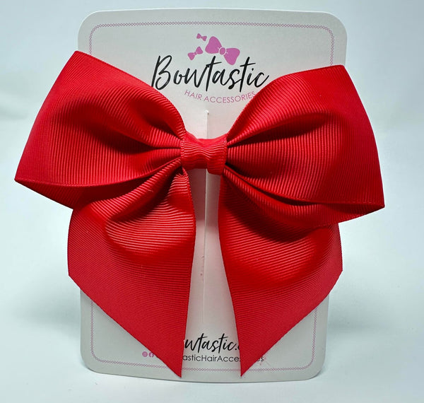 5 Inch Cheer Bow - Hot Red