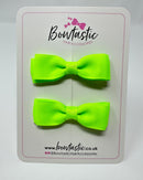 2.75 Inch Flat Bow - Key Lime - 2 Pack