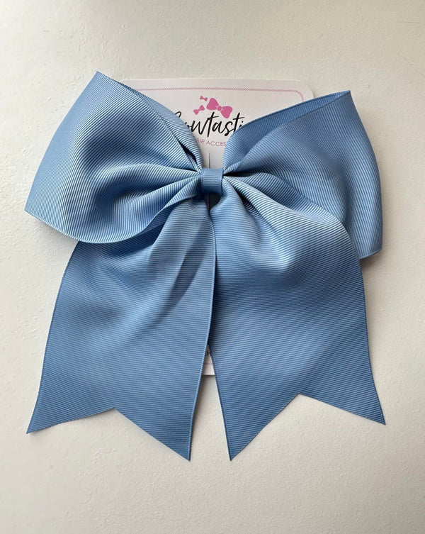 7 Inch Cheer Bow - French Blue