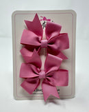 3 Inch Pinwheel Bow - Wild Rose - 2 Pack