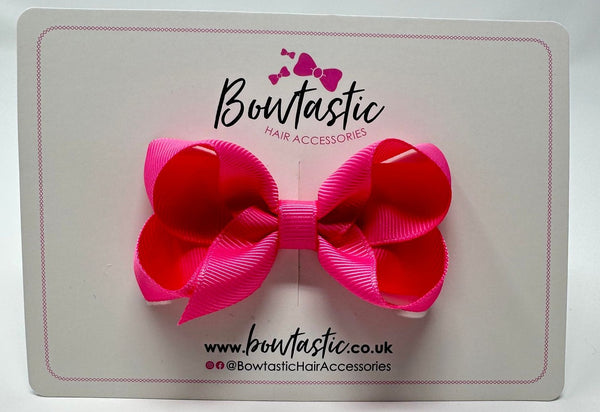 3 Inch Bow - Hot Pink