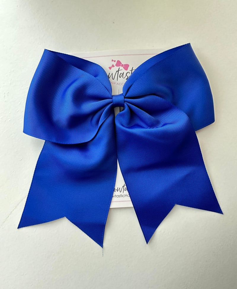 7 Inch Cheer Bow - Cobalt