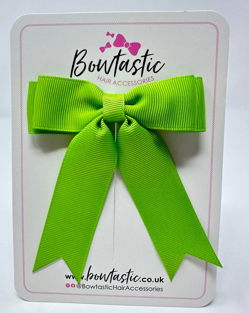 3.5 Inch Tail Bow - Apple Green