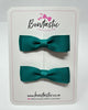 2.75 Inch Flat Bow - Jade Green - 2 Pack